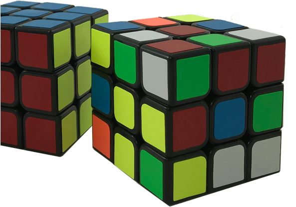 Classic 3x3x3 Cube Puzzle - Rubik's Cube Clipart (600x600), Png Download