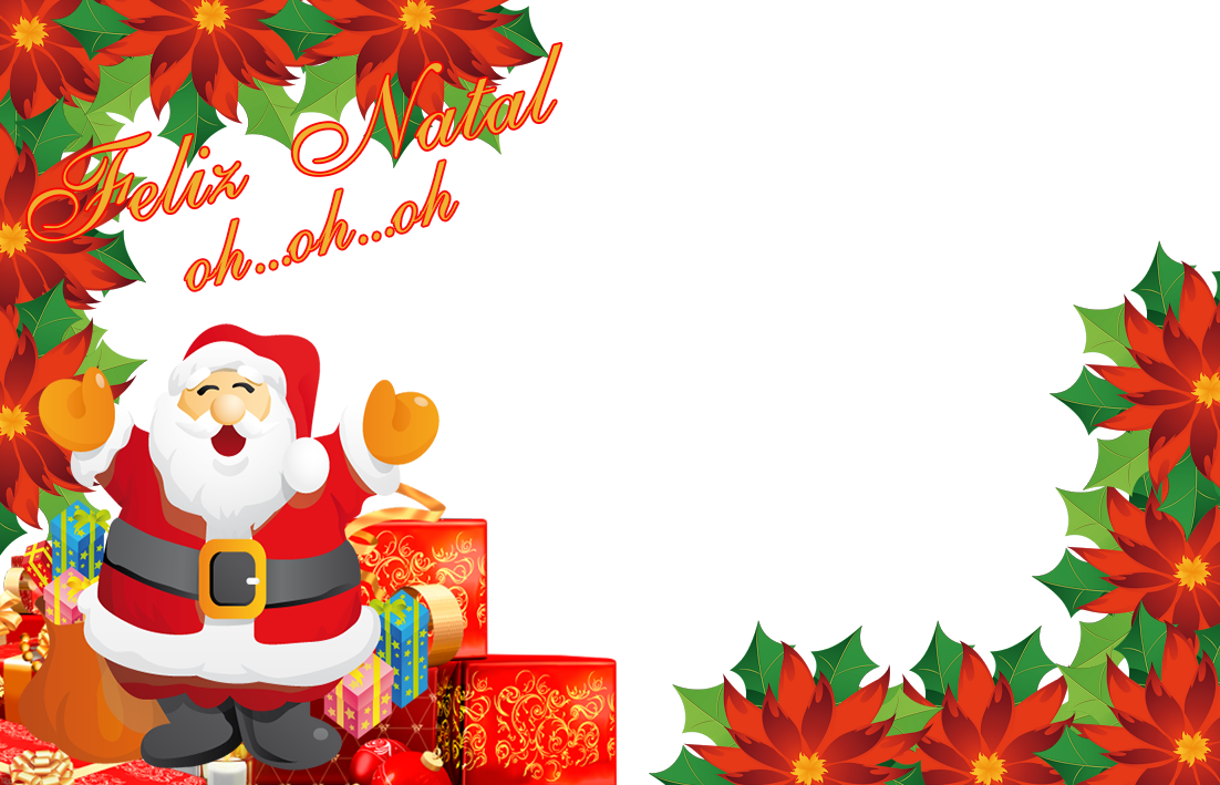 Molduras De Natal Em Png - Molduras De Natal Para Fotos Digitais Clipart (1102x709), Png Download