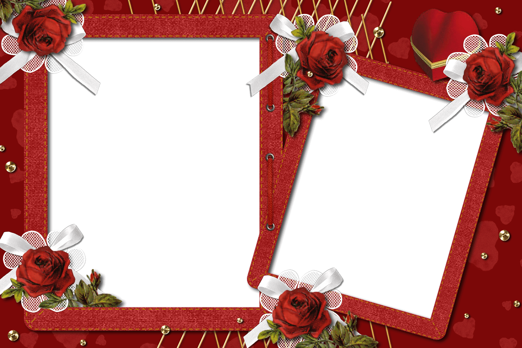 Molduras Para 6 Fotos De Amor Molduras Para Fotos - Marco Para Fotos De San Valentin Clipart (1772x1181), Png Download