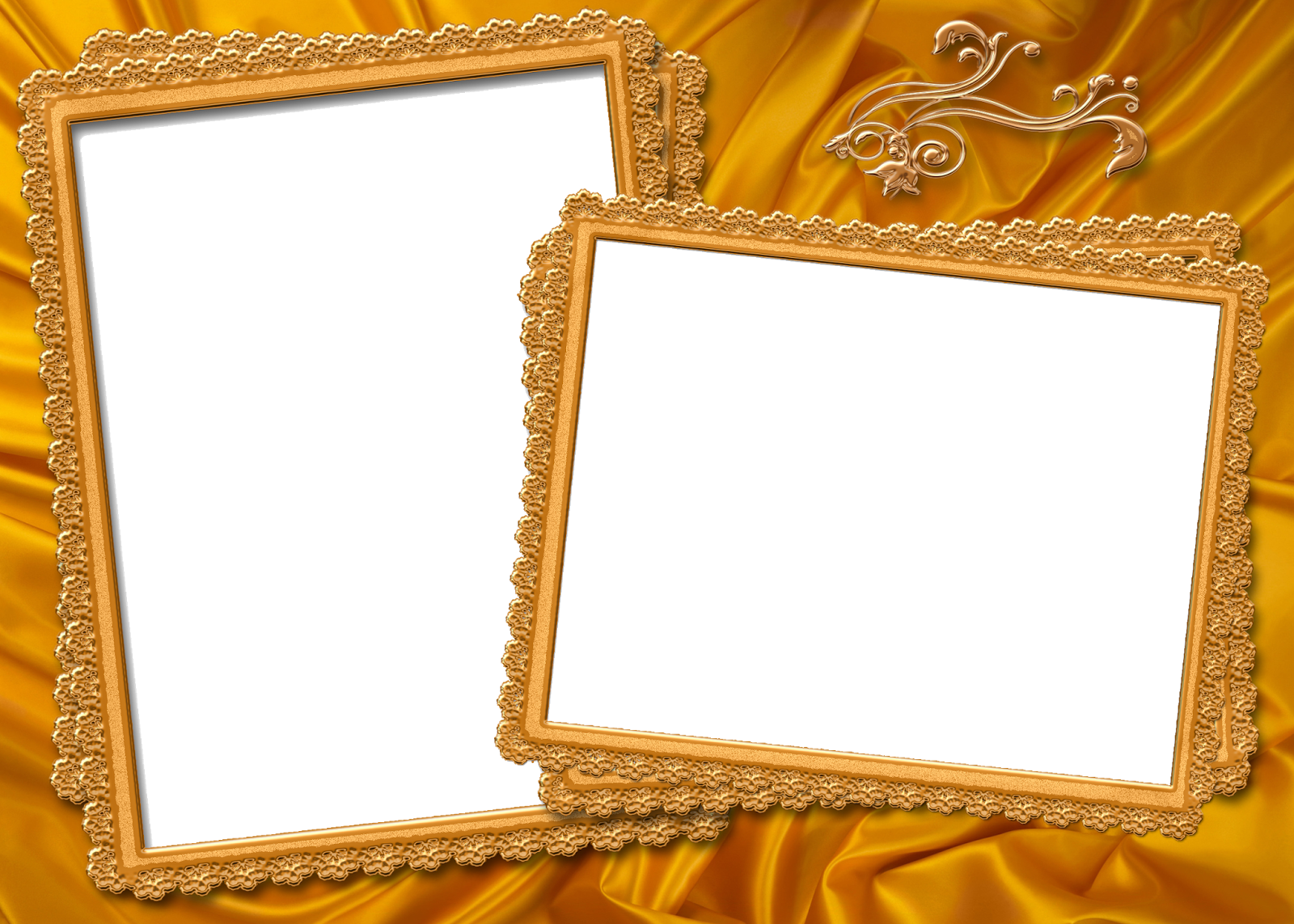Frames Douradas, Linda Para Casamento, Aniversários, - Molduras Para Fotos Douradas Clipart (1600x1143), Png Download