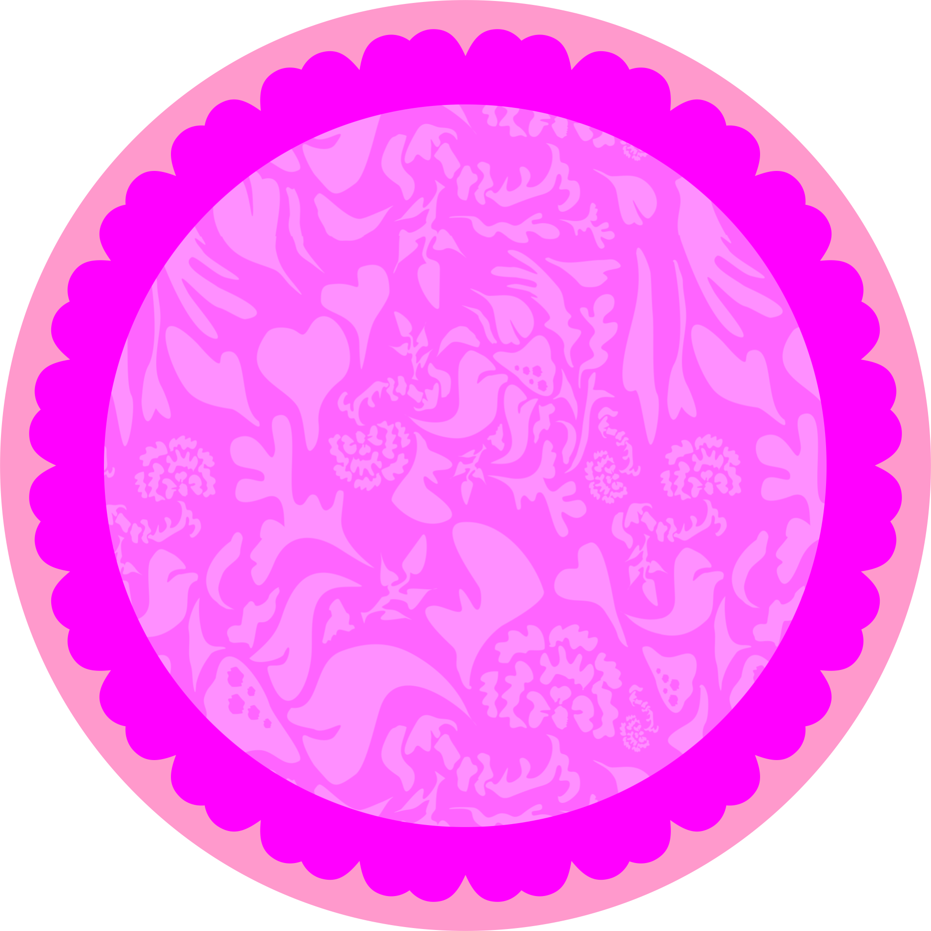 Circulo Rosa - Parche Remo Para Conga Clipart (1890x1890), Png Download