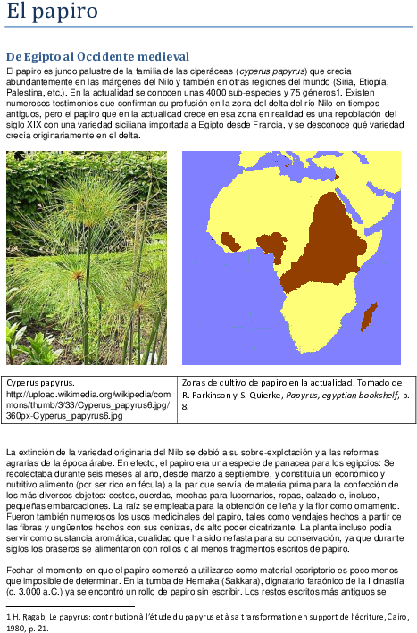 Pdf - Cyperus Papyrus Clipart (595x842), Png Download