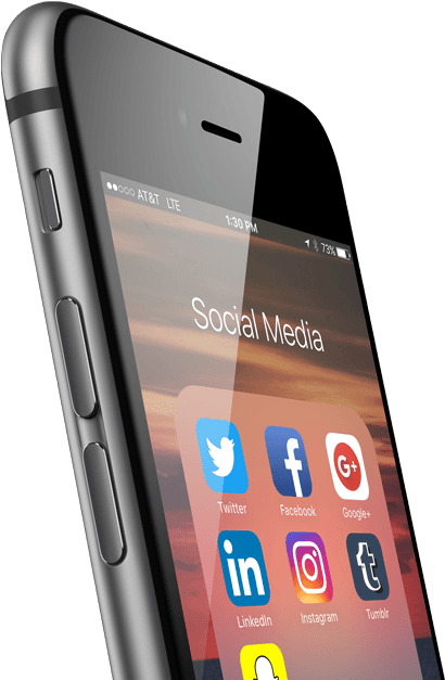 Social Media Phone Png Clipart (510x630), Png Download