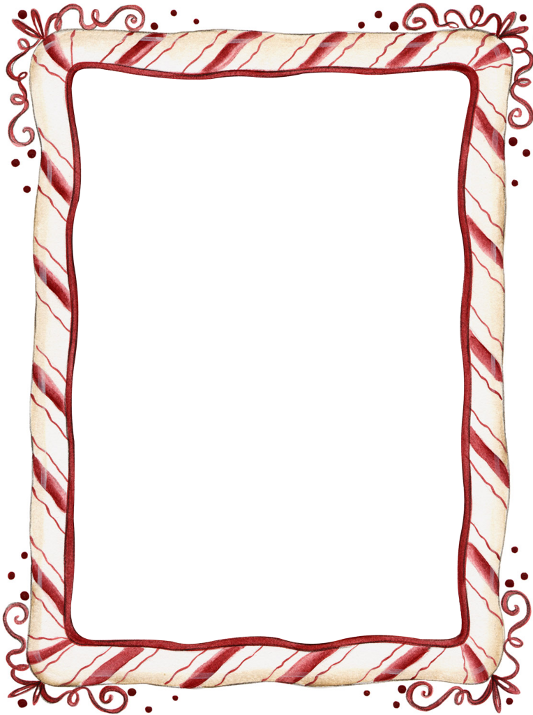 Desenhos Para Ebd Molduras - Country Christmas Border Clipart - Png Download (764x1024), Png Download