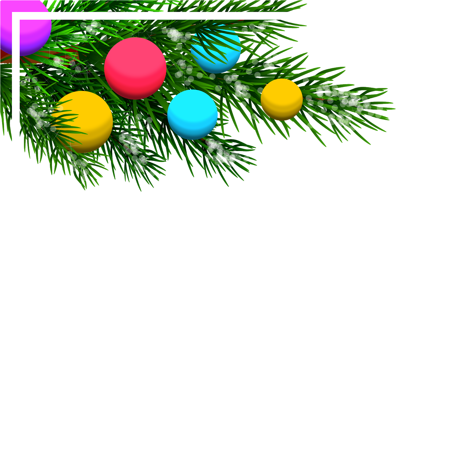 Do Nosso Blog Parceiro , Um Conjunto De Quatro Molduras - Christmas Ornament Clipart (1600x1600), Png Download