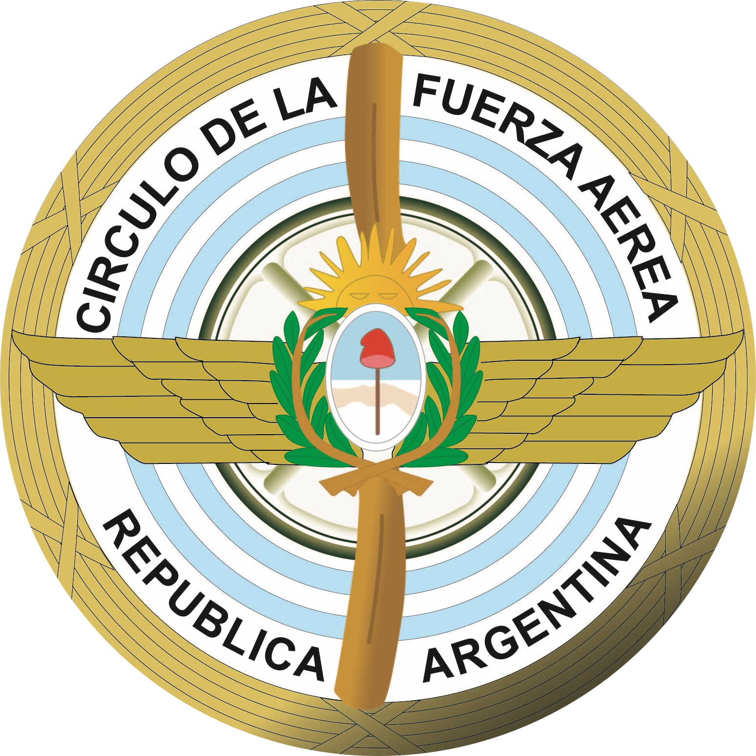 Círculo De La Fuerza Aérea - Federation Of Trade Unions In The Stavropol Region Clipart (1553x1553), Png Download