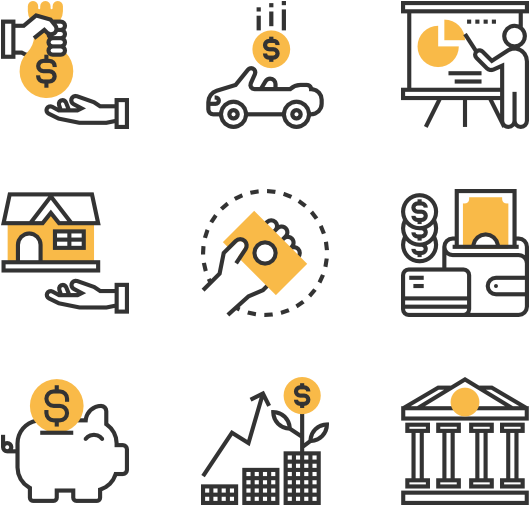 Banking And Finance - Research Icons Cartoon Clipart (600x564), Png Download