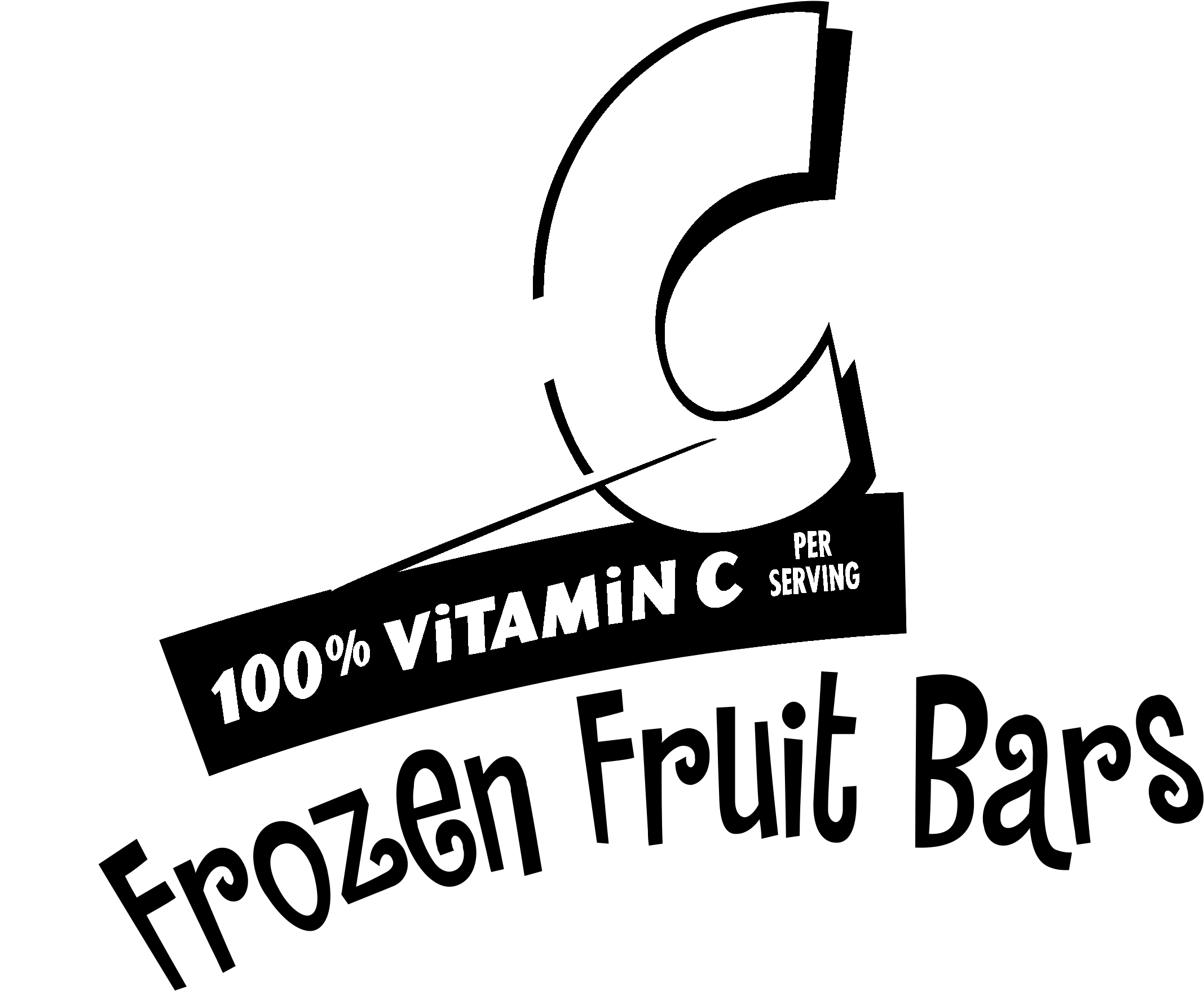 Hi C Frozen Fruit Bars Logo Black And White - Hi C Juice Clipart (2400x2400), Png Download