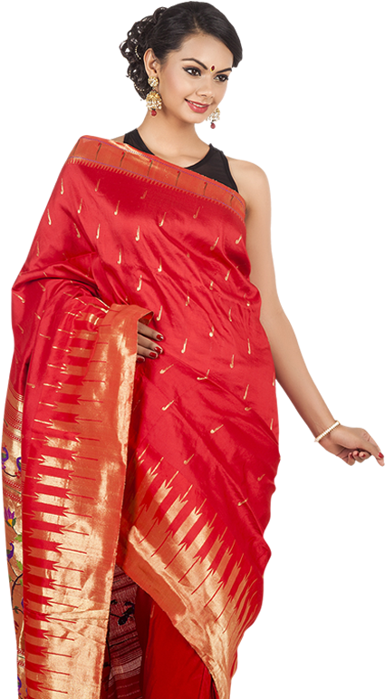 Product Type - Ladies Saree Png Clipart (450x780), Png Download