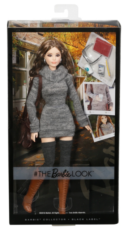 Happy Hipster From - Barbie Look Sweater Dress Doll Clipart (516x767), Png Download