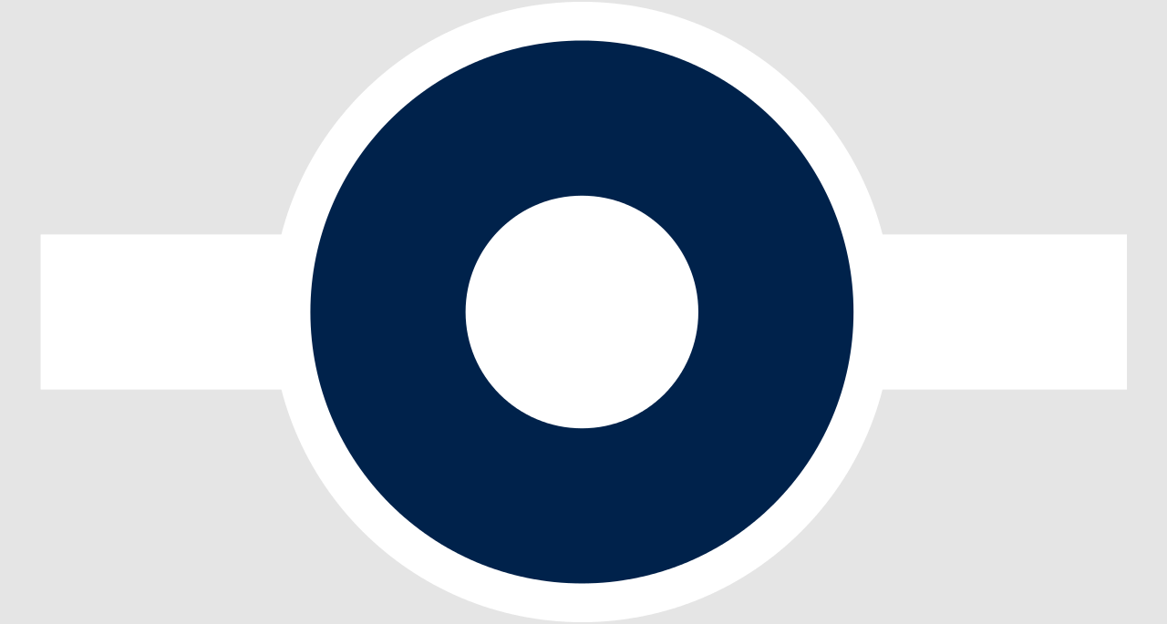 Raf Faa Pacific Roundel -white Bars - Circle Clipart (1280x685), Png Download