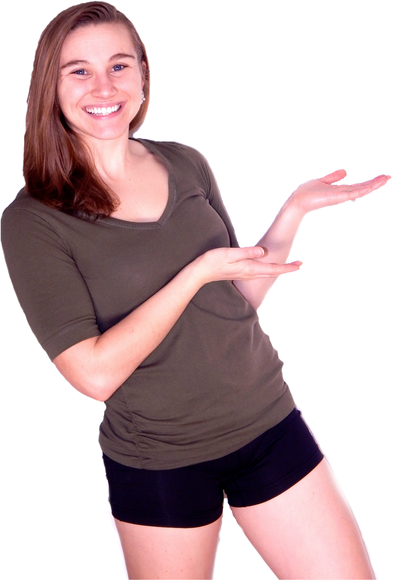 Me Holding Hands Out - Girl Clipart (2000x2000), Png Download
