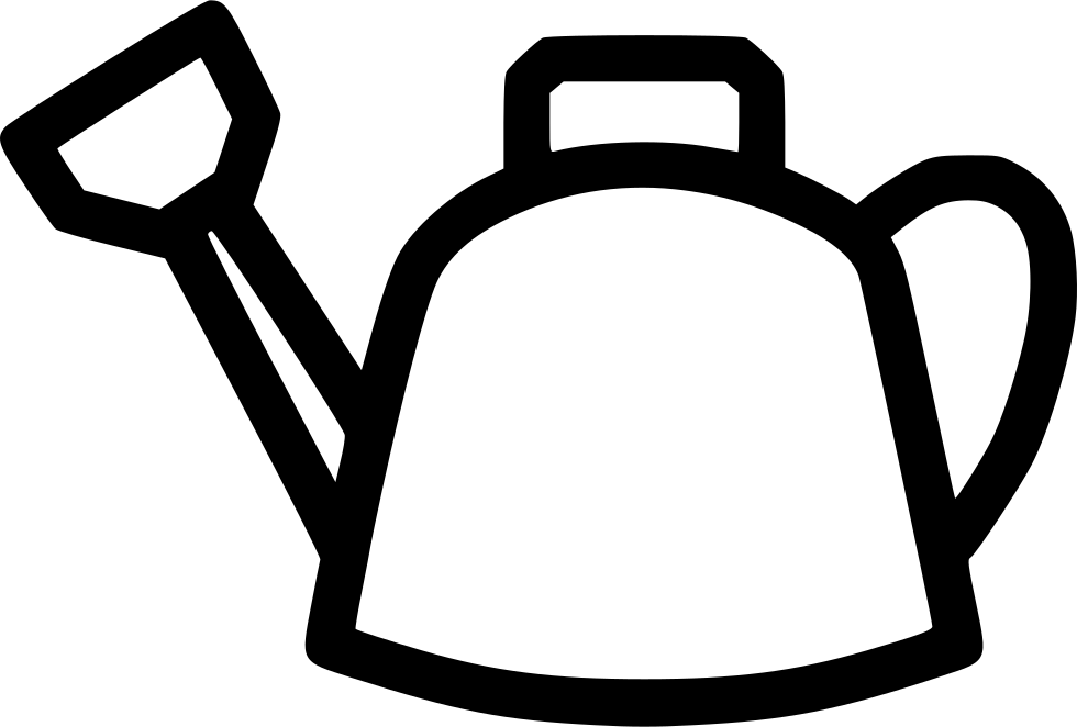 Garden Gardening Can Water Plant Watering Comments - Water Plant Icon Clipart (980x662), Png Download