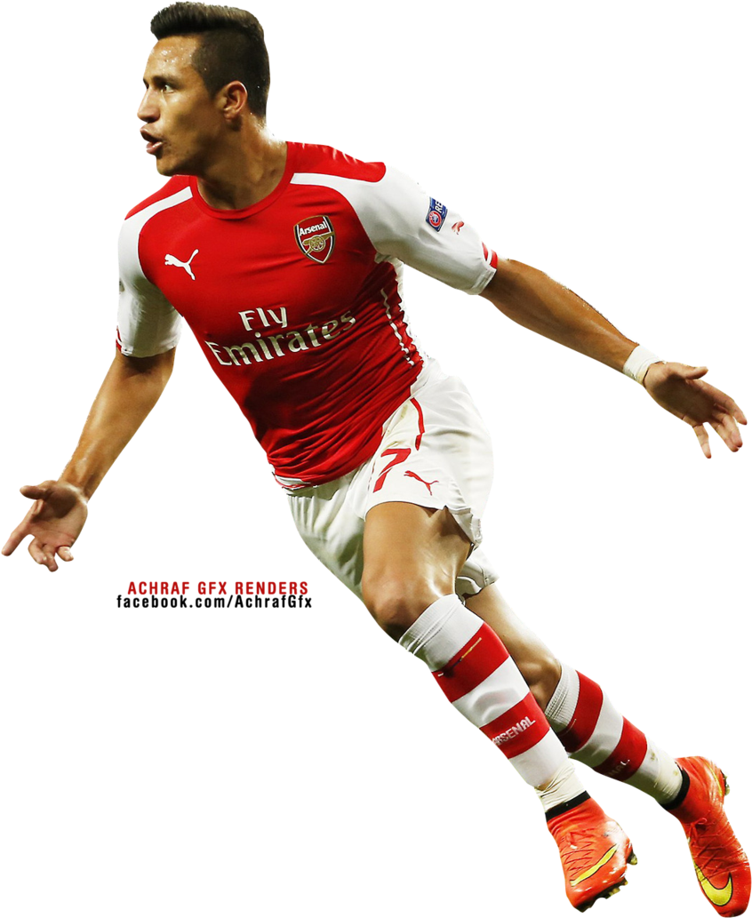 Alexis - Many Goals Has Sanchez Scored For Arsenal Clipart (1024x1187), Png Download