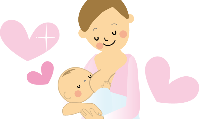 Breast Feeding 48 Tricks Among Japanese Mums - Cartoon Clipart (800x480), Png Download