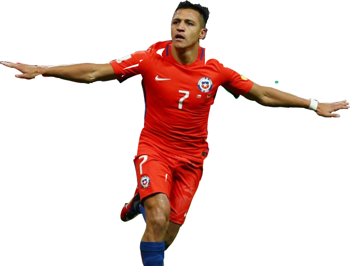 #alexis #sanchez #chile #futbol #futbolista - Player Clipart (690x525), Png Download