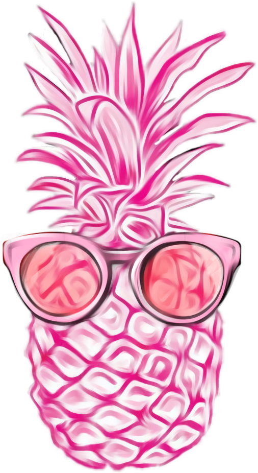 Im Lazy Tbh - Pineapple Pink Clipart (1024x1024), Png Download