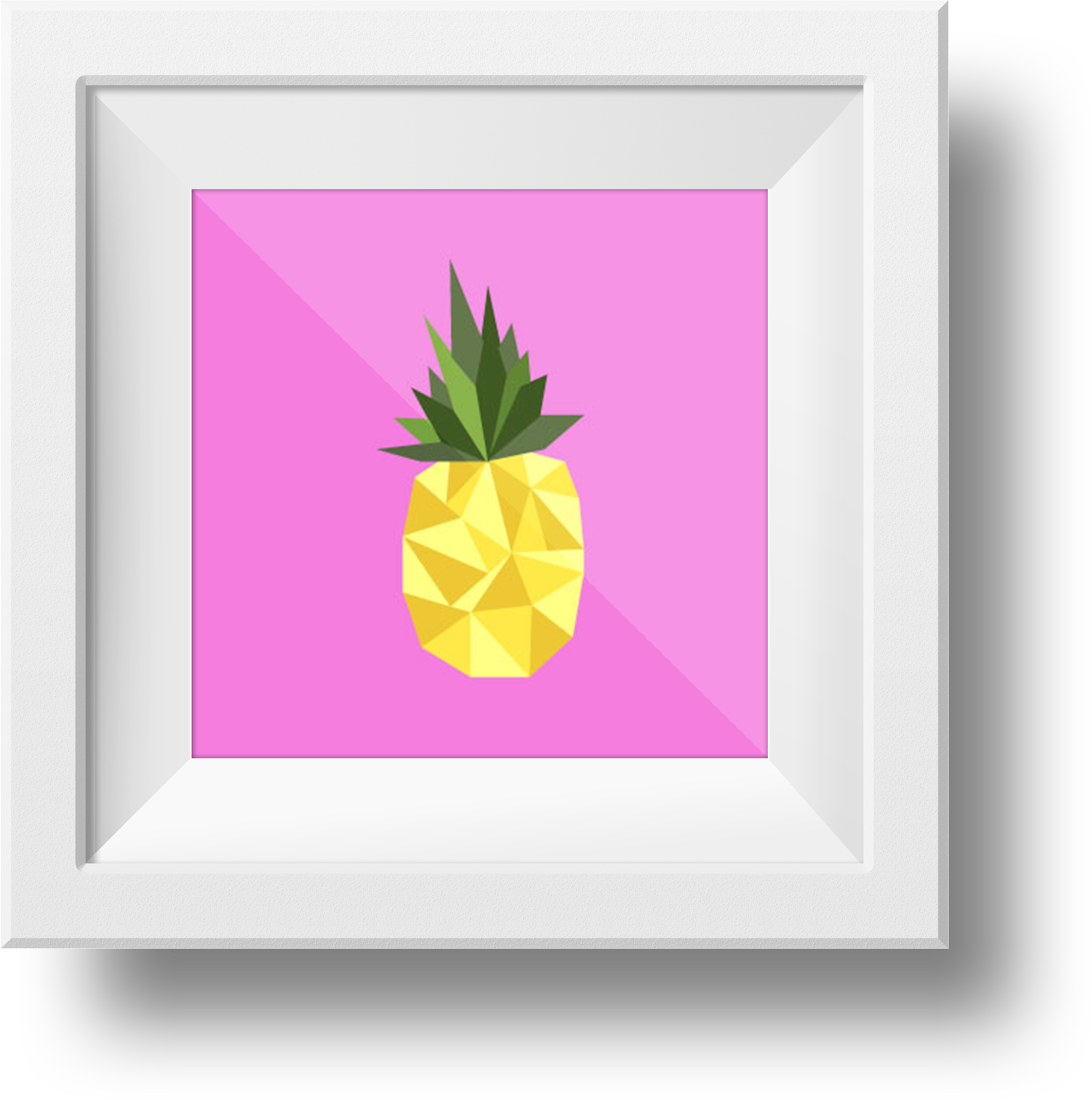 Lowpoly - Pineapple Clipart (3543x3543), Png Download