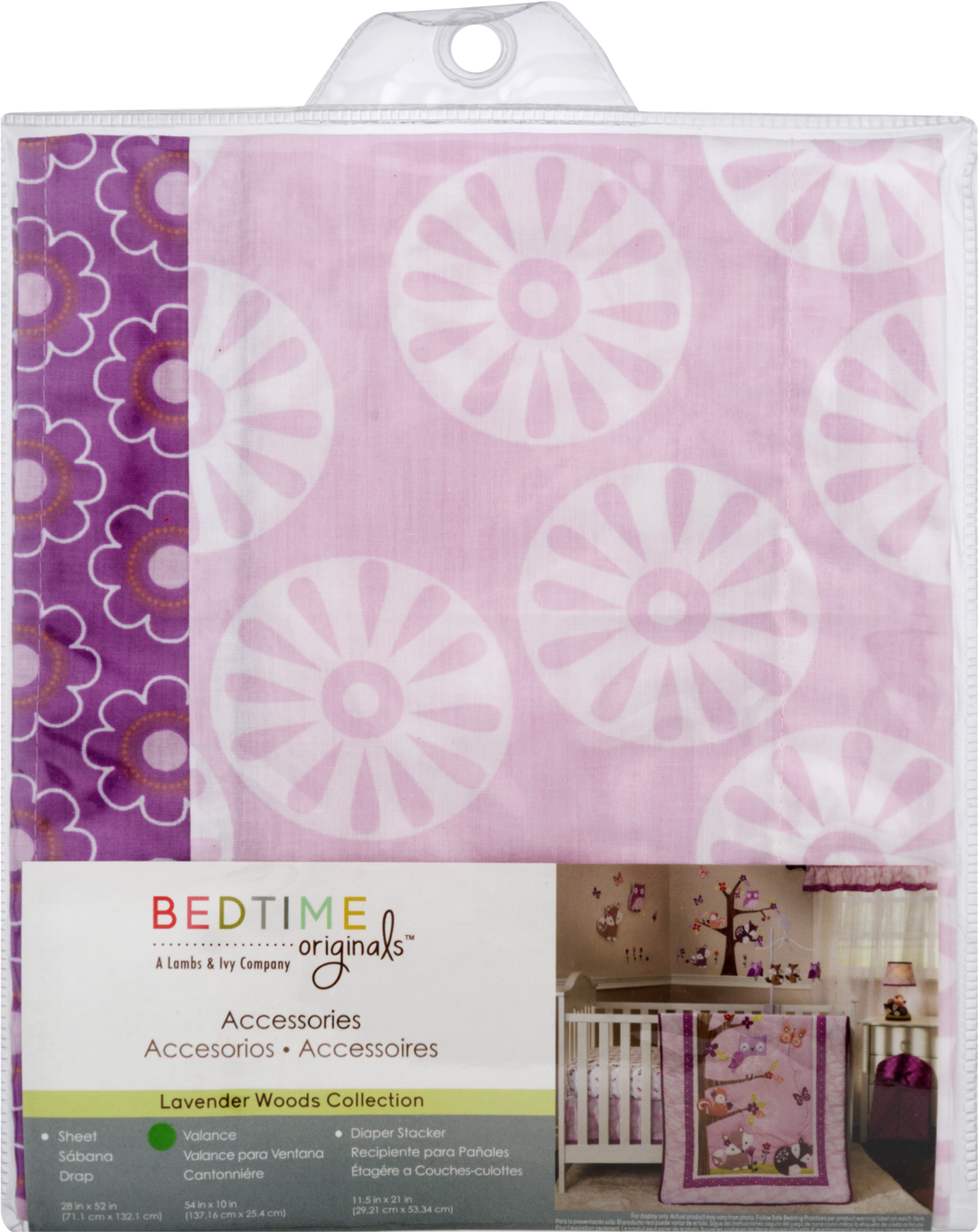 Bedtime Originals Valance , Lavender Woods Collection, - Wallpaper Clipart (1800x1800), Png Download