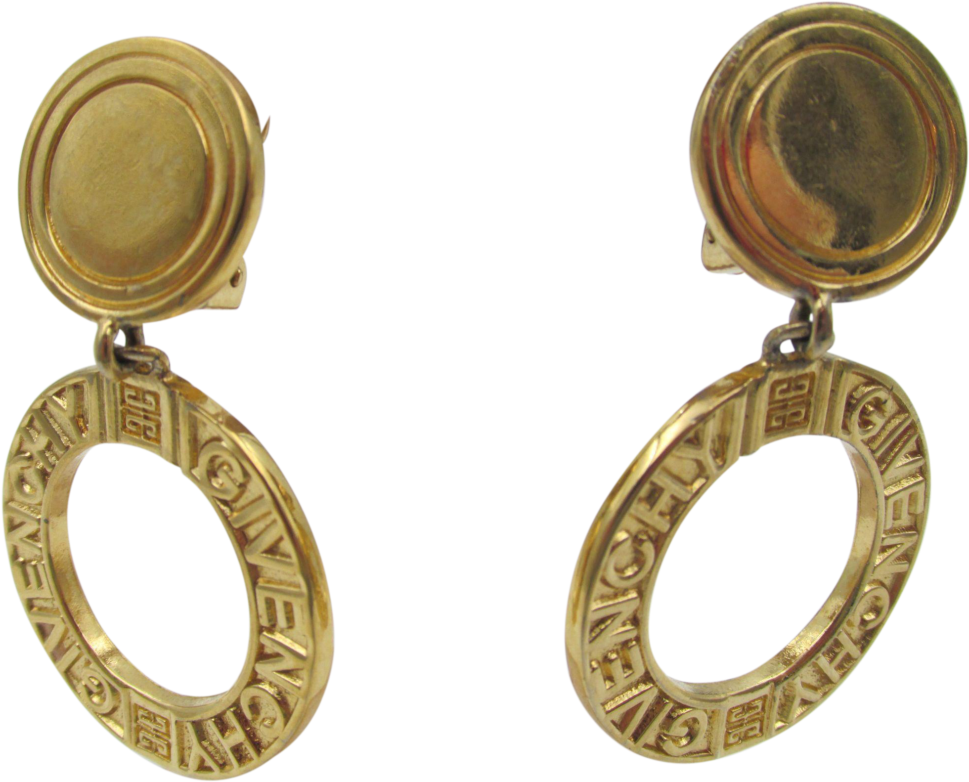 Image Royalty Free Library Vintage Signed Givenchy - Earrings Clipart (1959x1959), Png Download