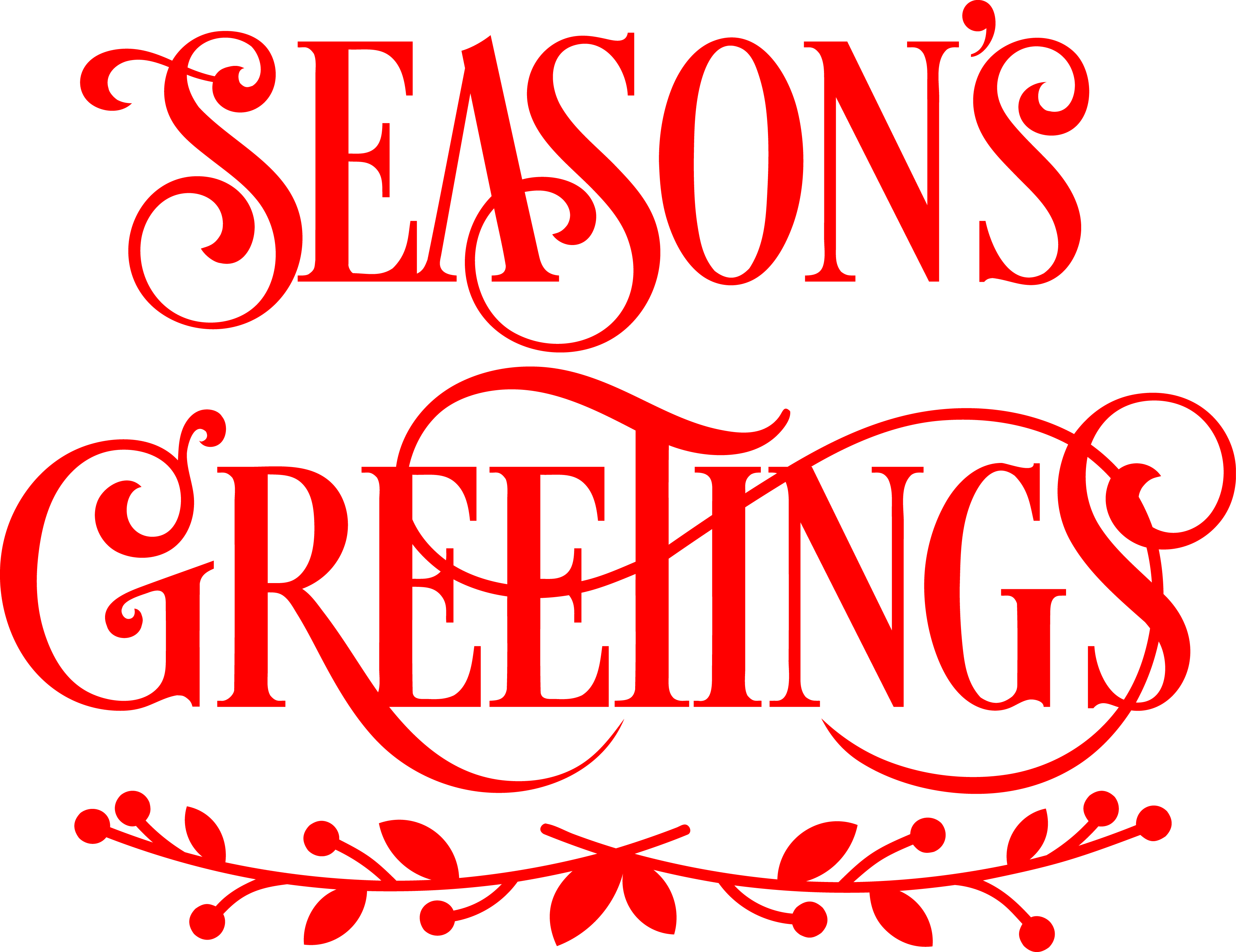 Seasons Greetings Ba581pu Calligraphy Clipart Large Size Png Image 