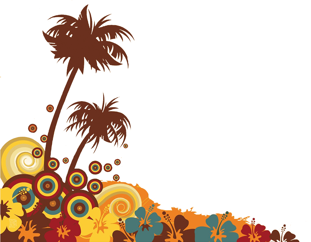 Download - Palmeras Con Notas Musicales Clipart (1400x788), Png Download