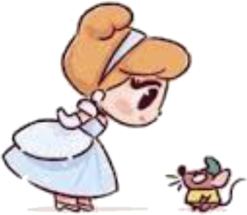 #cinderella #cenicienta #gusgus #cute - David Gilson Disney Princess Clipart (486x423), Png Download