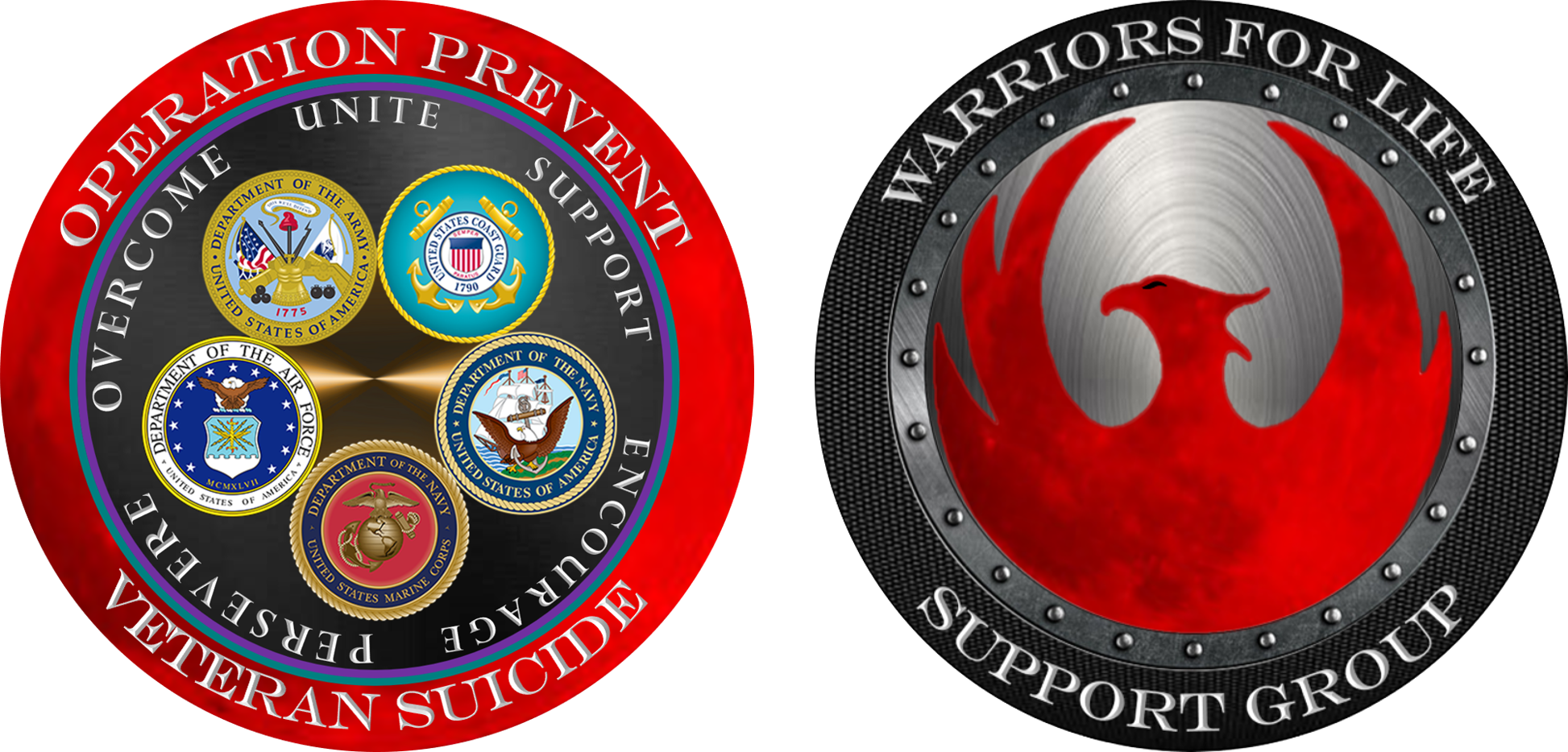 Warriors For Life Coin - Military Clipart (1946x934), Png Download