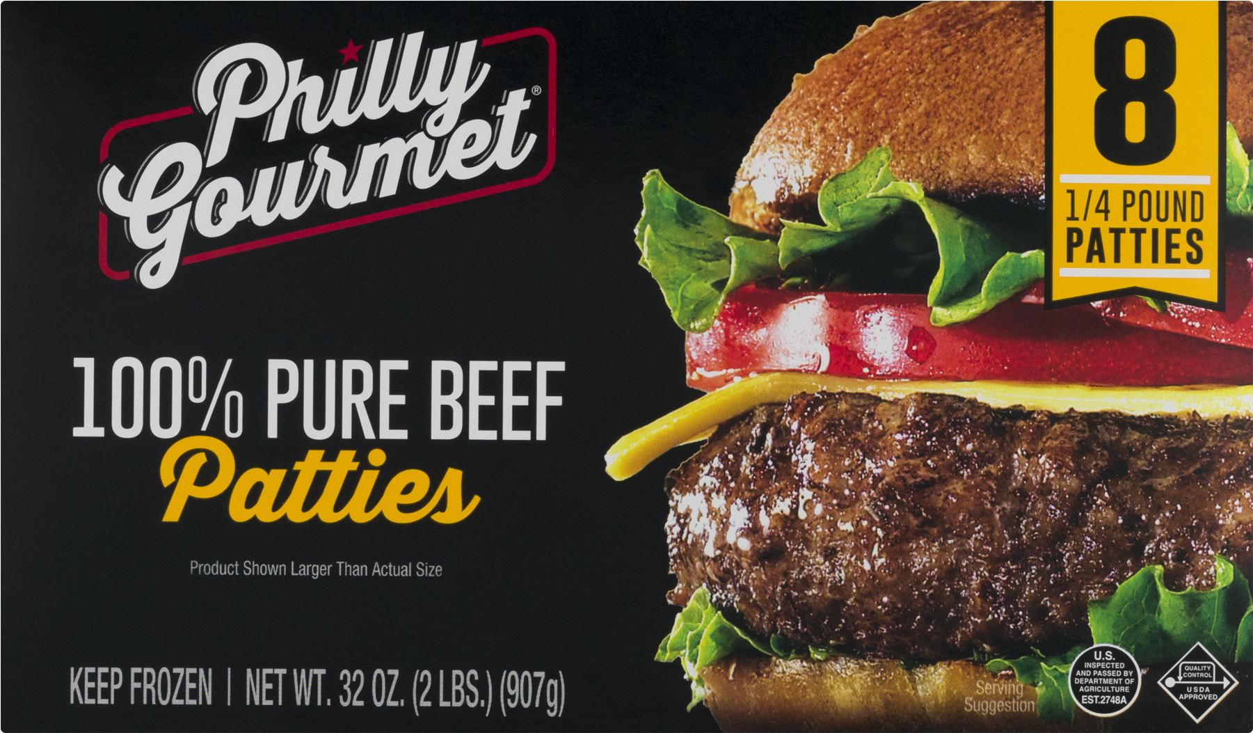 Philly Gourmet Beef Patty Clipart (1800x1800), Png Download