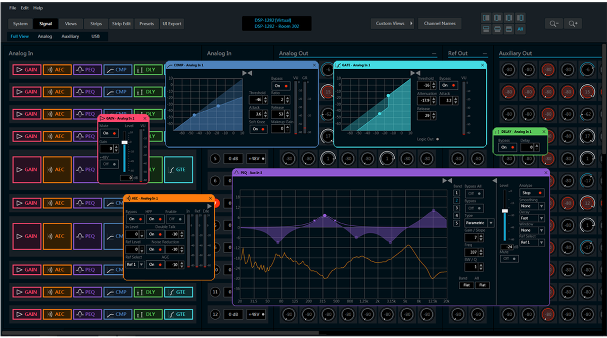 The Unique Dsp Channel Strips And Built-in Spectrum - Crestron Avia Dsp Clipart (1200x819), Png Download