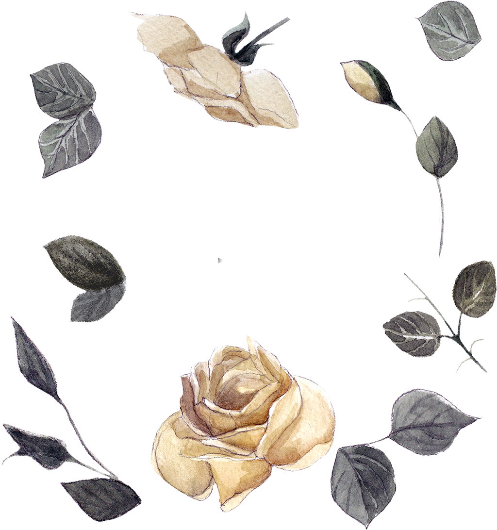 #roses #frame #floatingleaves #flowers #frame #border - Garden Roses Clipart (1024x1092), Png Download
