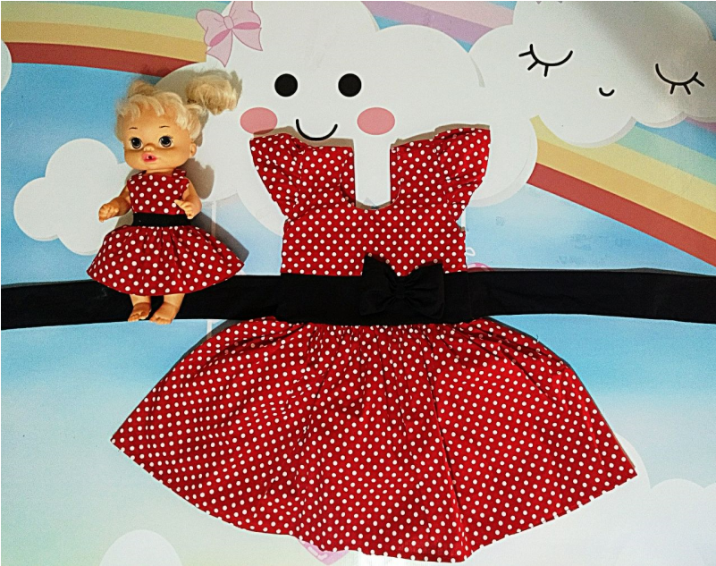 -20% Esgotado Vestido Minie Vermelho Para Bebê 12 Meses - Cartoon Clipart (800x800), Png Download