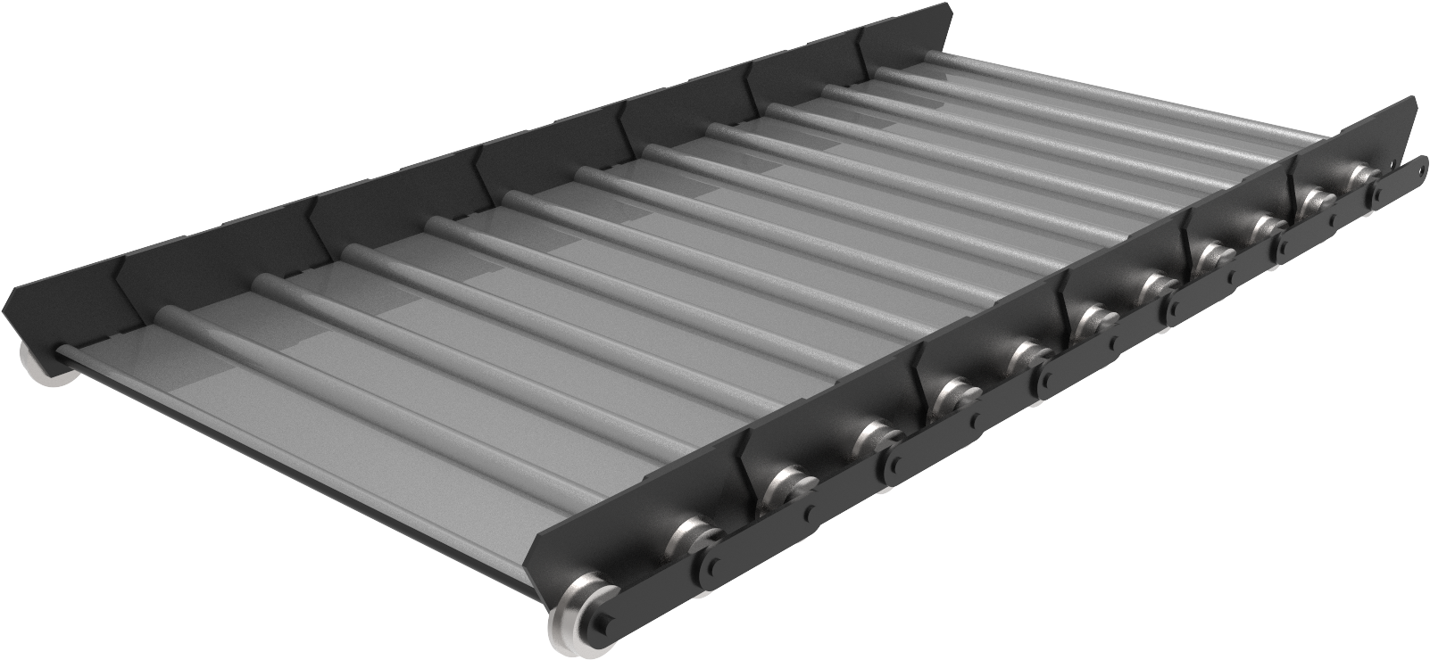 Apron Pan Conveyor Belts - Hinged Steel Belt Conveyor Clipart (1920x1080), Png Download