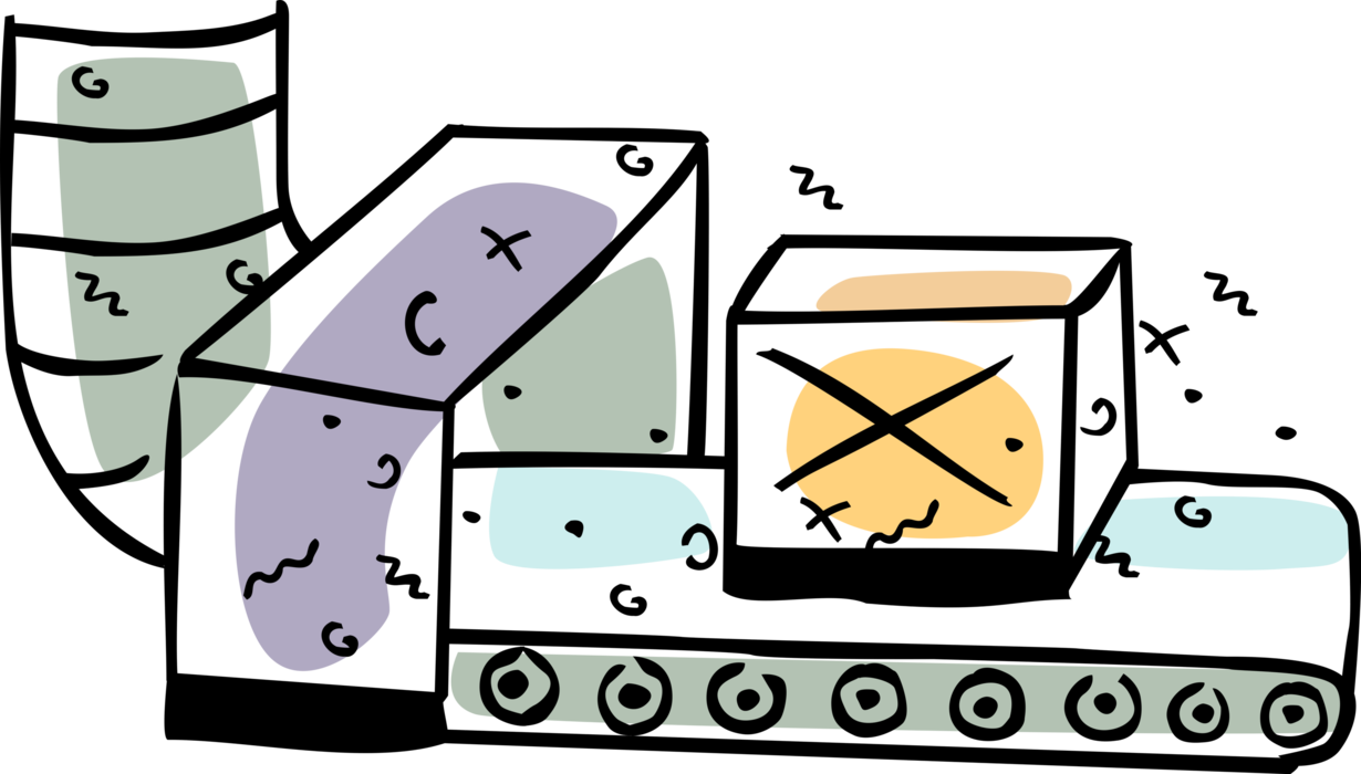 Vector Illustration Of Shipping Crate Box Shipment Clipart (1230x700), Png Download