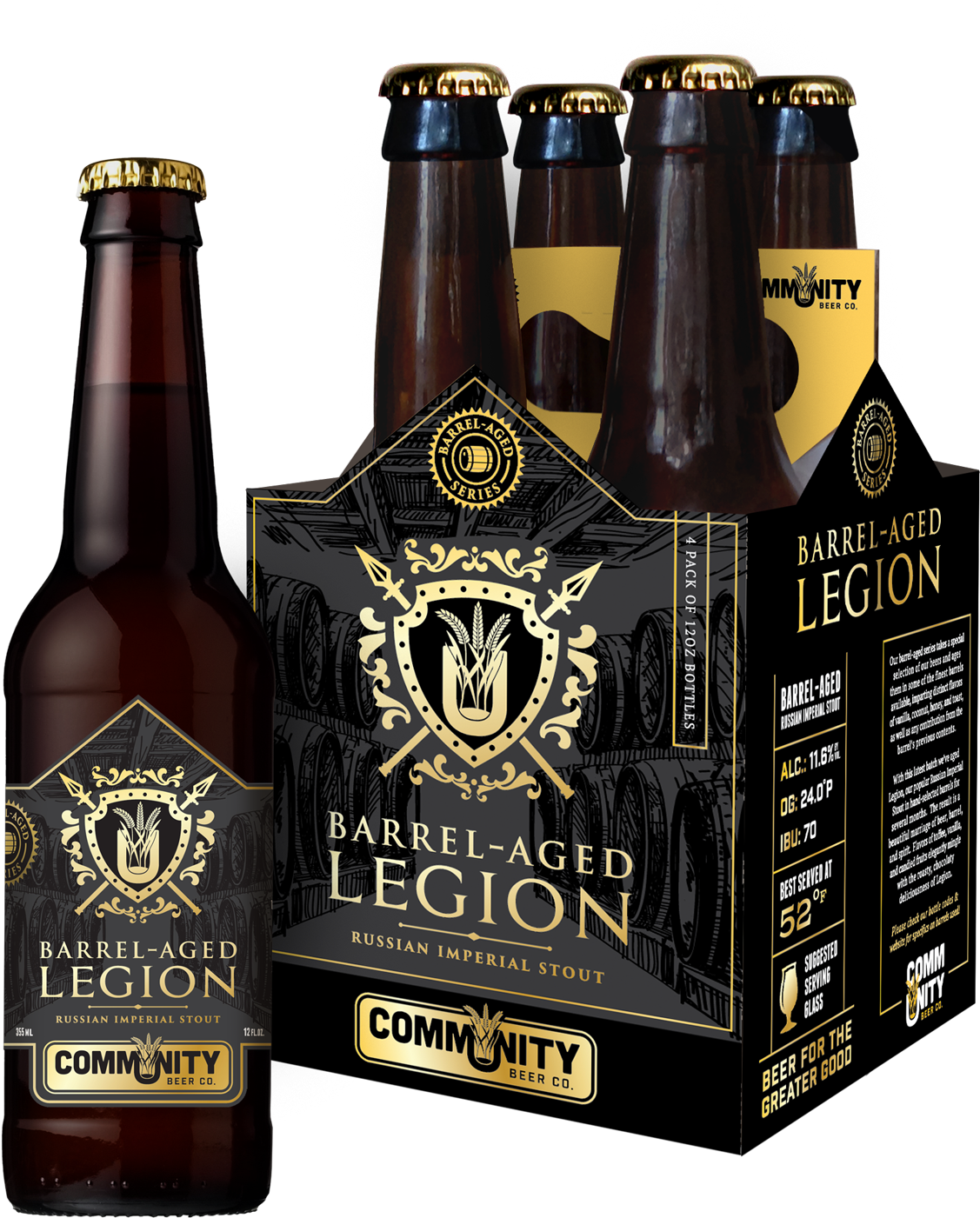 Ba Legion 4 Pack Composite Mockup - Guinness Clipart (2199x1714), Png Download