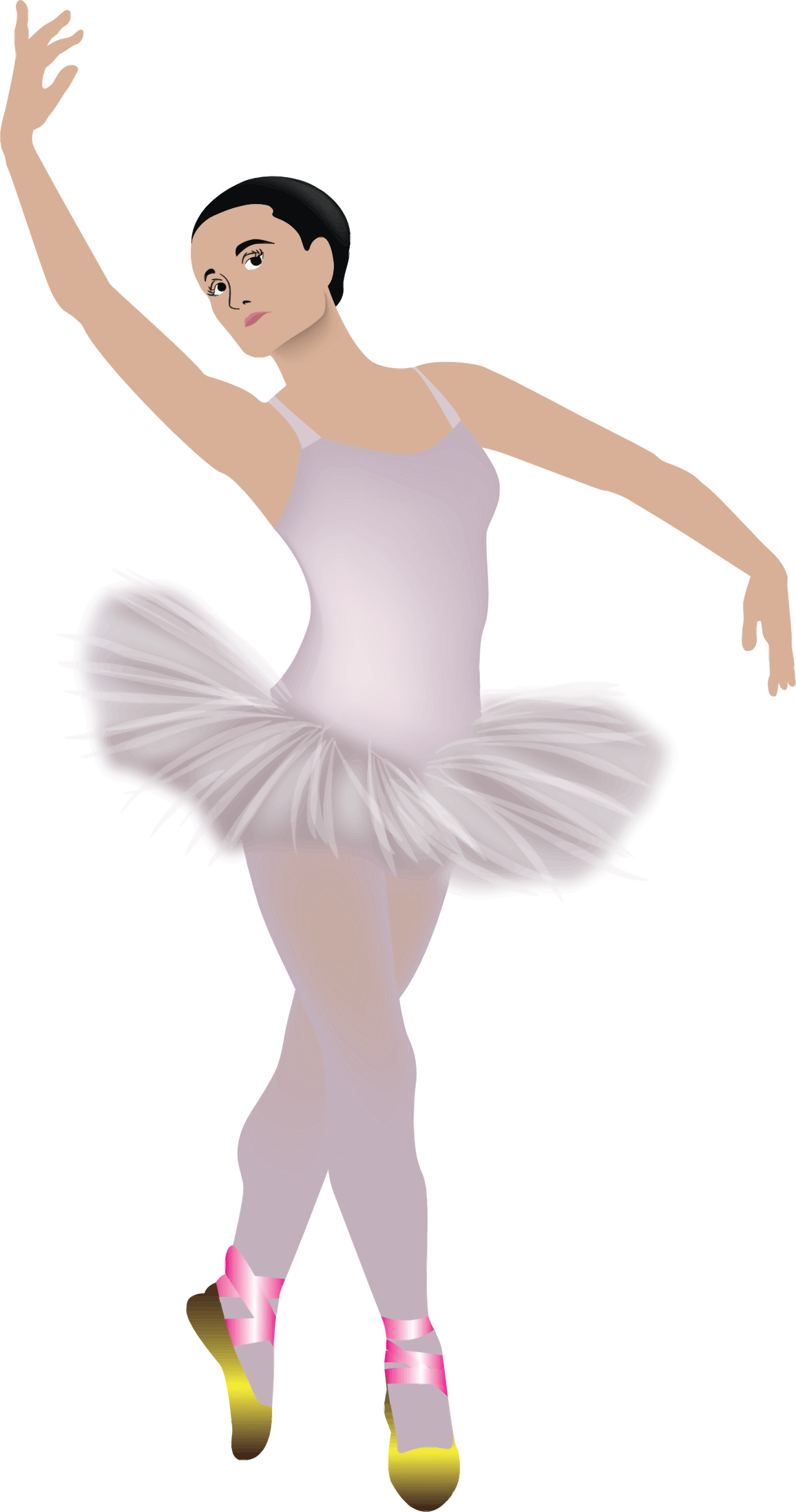 Pink Wearing Ballerina Big Image Png Ⓒ - Ballerina Icons Clipart (1156x2194), Png Download