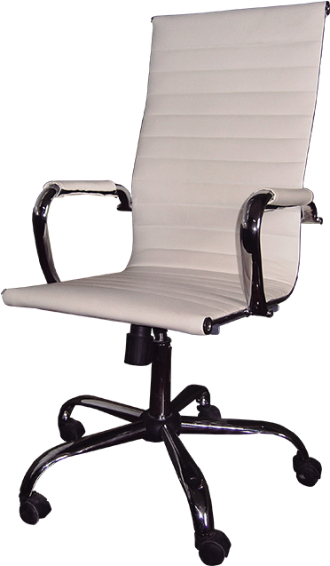 Sillón Ejecutivo Blanco - Office Chair Clipart (1000x720), Png Download