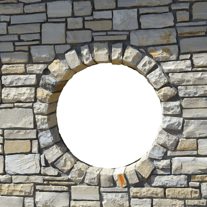 Brick Wall Round Window Opening Png By Annamae22 On - Window Stone Png Clipart (680x680), Png Download