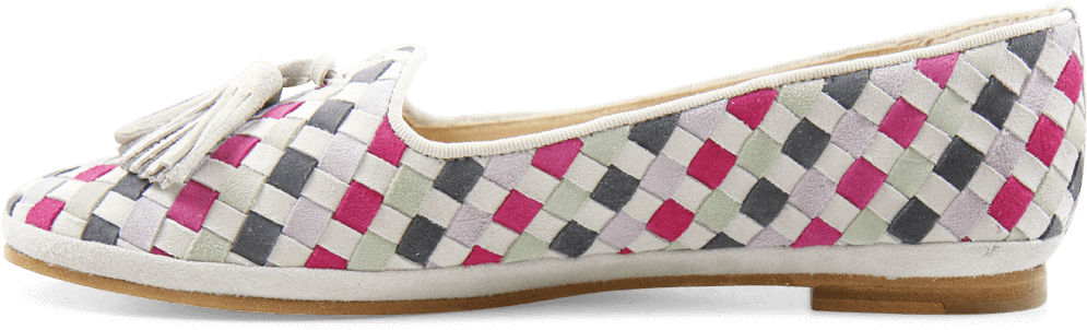 Kate 16 Suede Lune Dark Grey Lila Pink Jade Tassel - Ballet Flat Clipart (1024x1024), Png Download