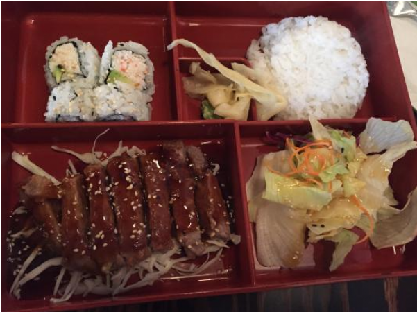 Beef Teriyaki Bento Box - Steamed Rice Clipart (600x600), Png Download