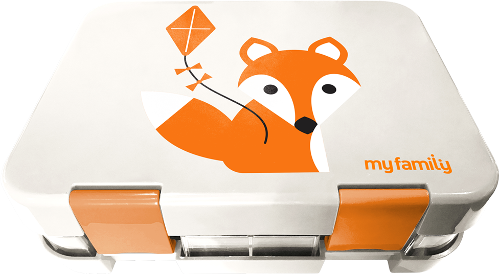 My Family Super Bento Lunch Box Foxy - Bento Clipart (1382x1022), Png Download