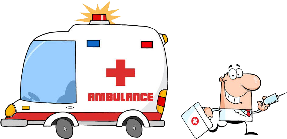 Freeuse Stock Ambulance Clipart Paramedic - Animated Ambulance Clipart - Png Download (938x456), Png Download