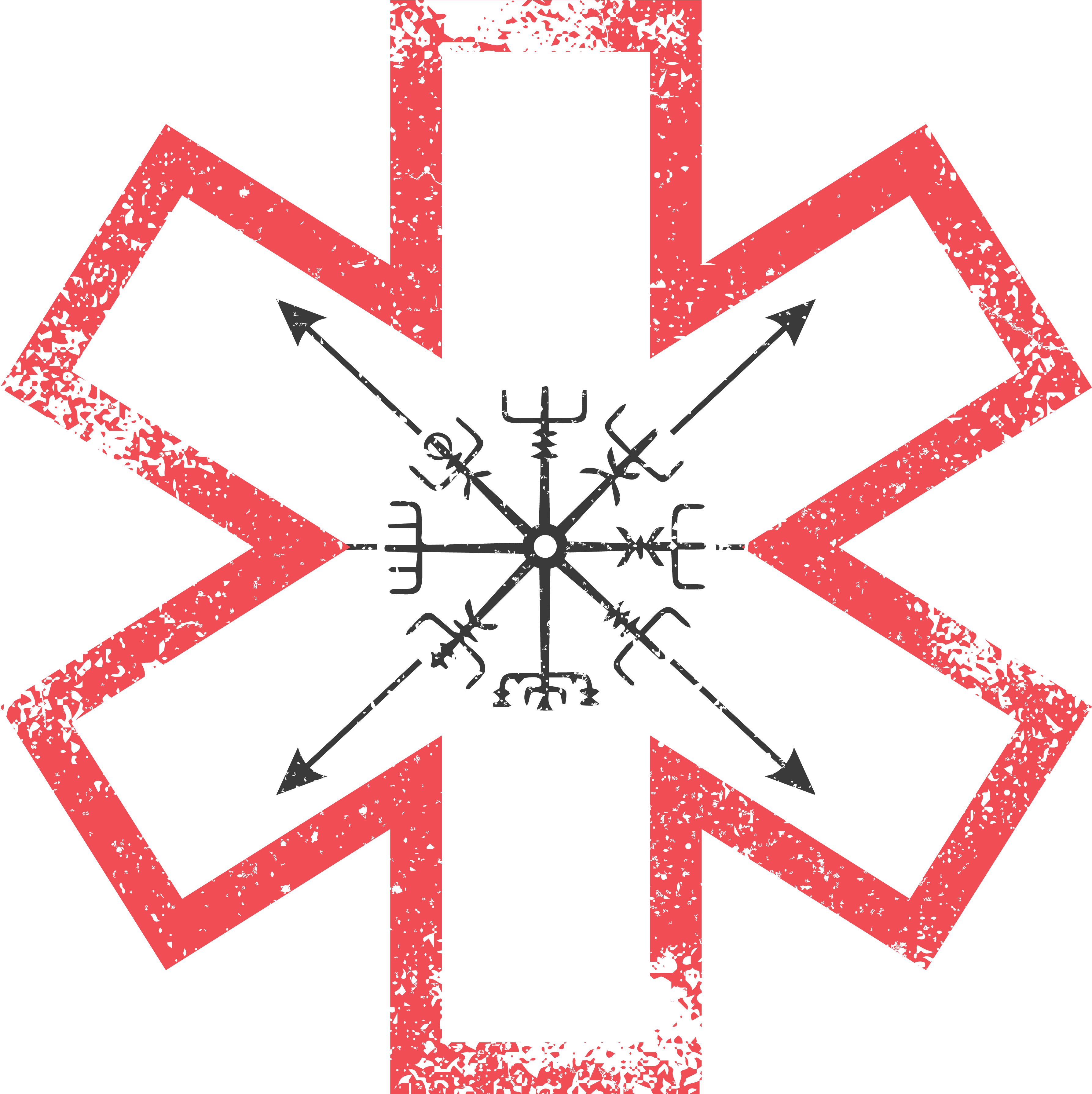 739b90 D 3574 3582 S 4 2 - Star Of Life Vector Clipart (3574x3582), Png Download