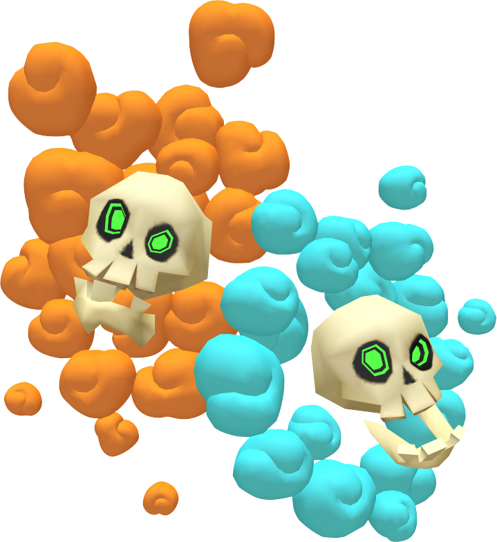 Bubble Figurine - Zelda Wind Waker Skull Clipart (719x784), Png Download