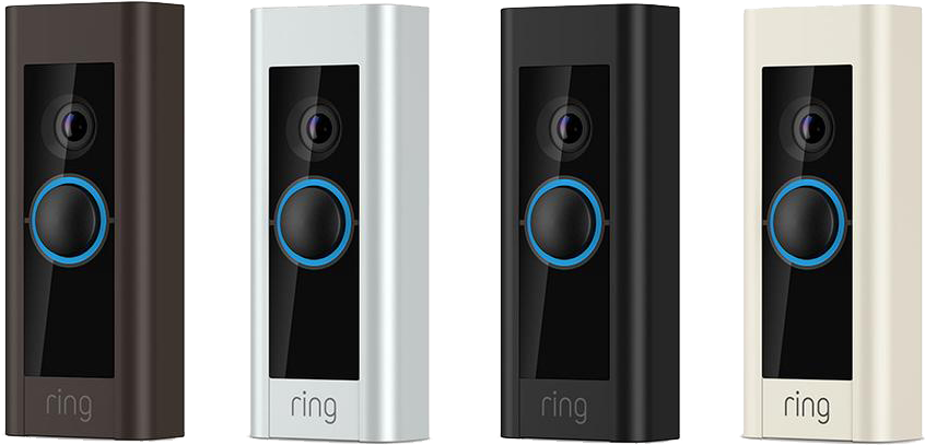 Ring Doorbell Pro Smartn - Ring Doorbell Colours Clipart (1000x650), Png Download