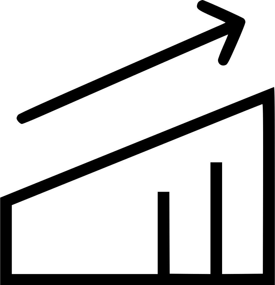 Arrow Increase Statistics Analysis Report Comments Clipart (946x980), Png Download