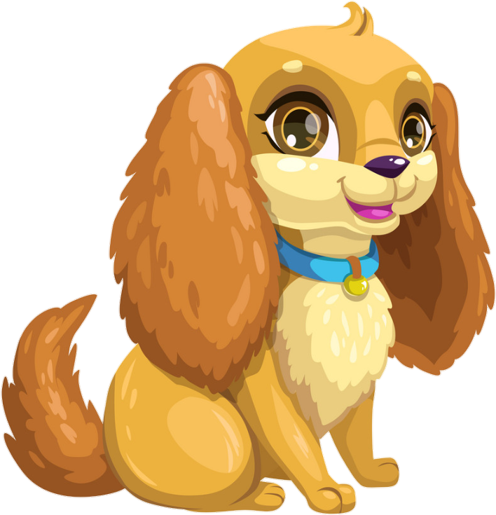#perro #perrito #perritos #dog #doggy #pet #pets - Dog With Long Ears Cartoon Clipart (862x860), Png Download