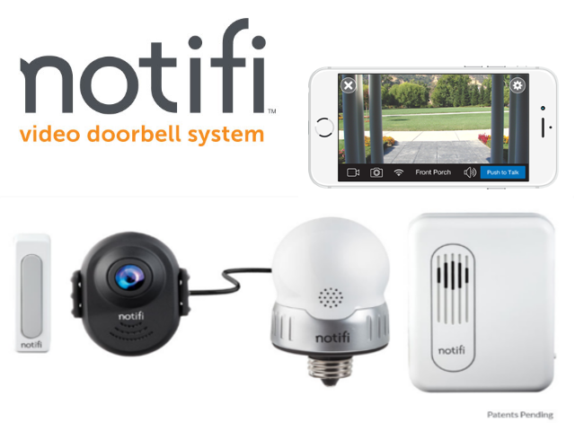 Notifi Video Doorbell System - Heath Zenith Notifi Video Doorbell System Sl-3010-00 Clipart (640x480), Png Download