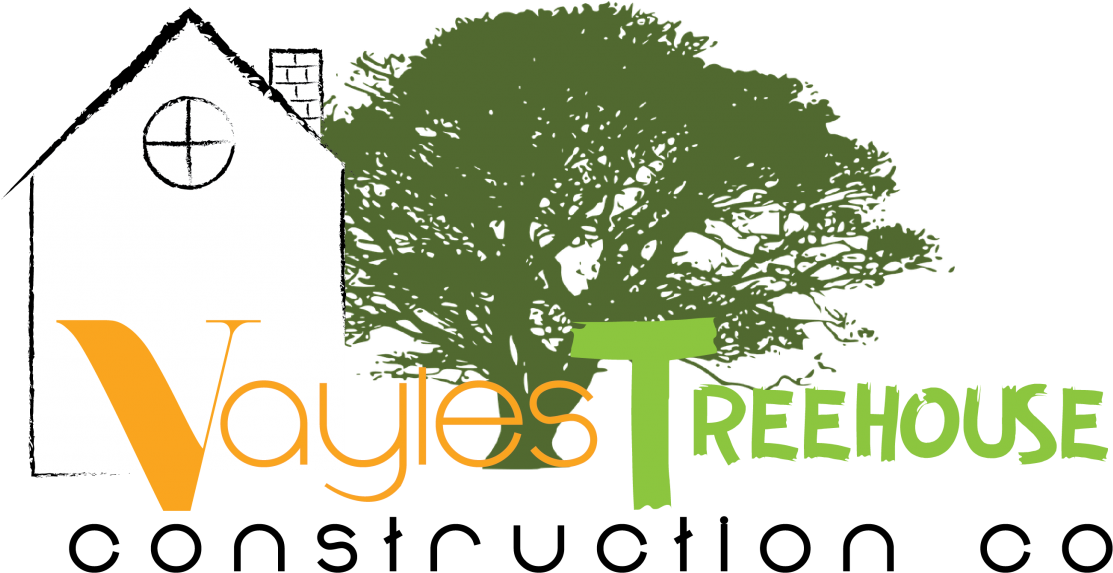 Vayles Treehouse Construction Company - Silhouette Tree Branches With Leaves Clipart (1113x573), Png Download