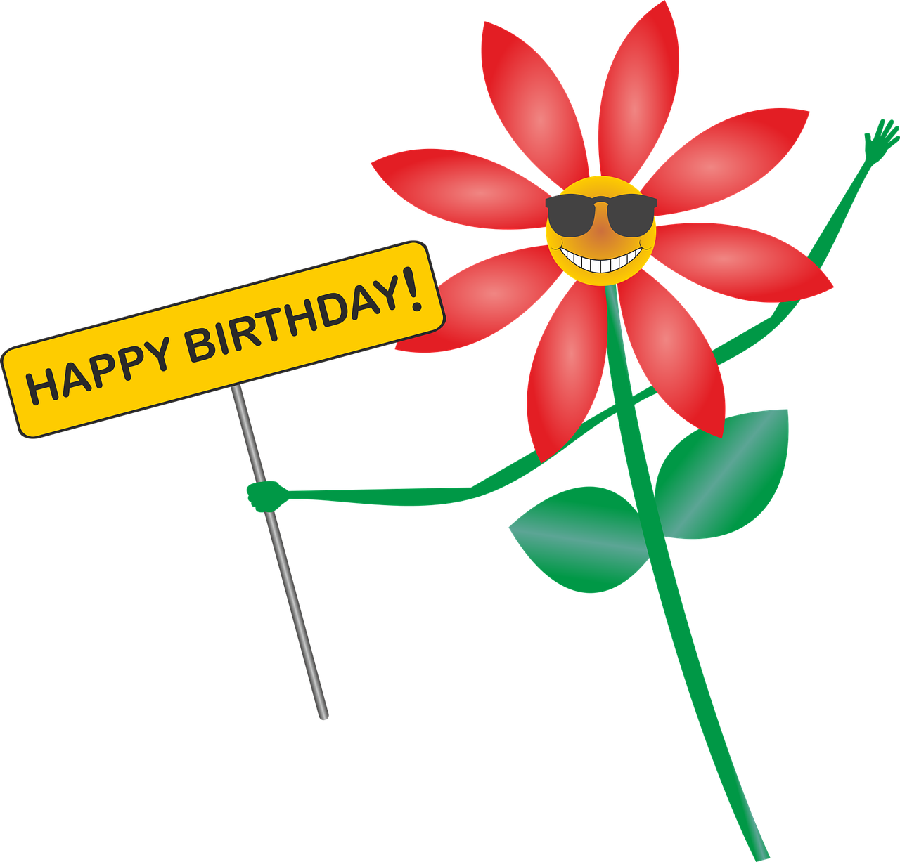 Happy Birthday Birthday Greeting Png Image - Keep Calm Clipart (1280x1227), Png Download